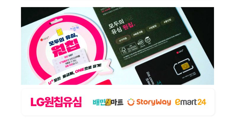 LG망 모두의 유심 원칩